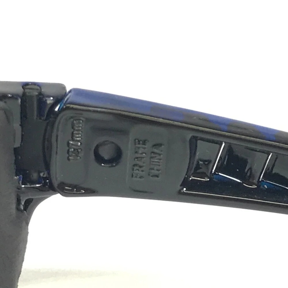 uvex Safety Goggles Eyeglasses Frames SW09 Black Blue Square Z87-2 56-21-127